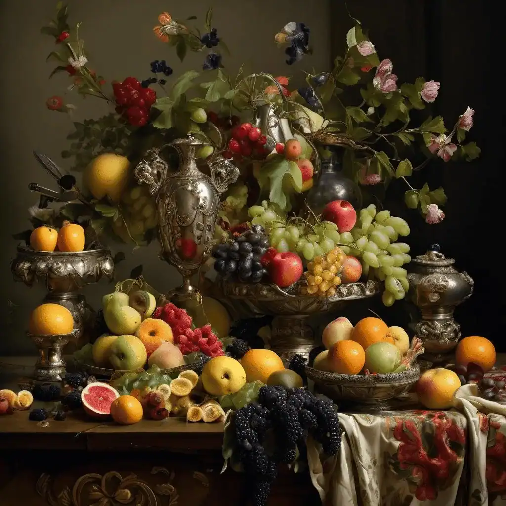 Still Life with Fruit – Cadurcis Plantagenet Ream