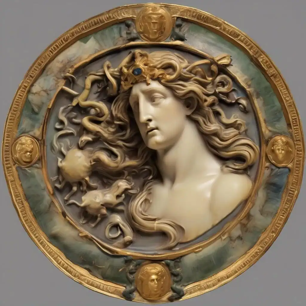 Cameo with Medusa Head, 1st Cent. after Christ – Nicholas of Verdun